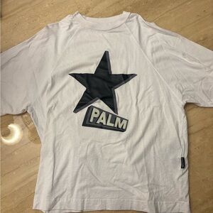 Palm Angels White and Black Star Tee